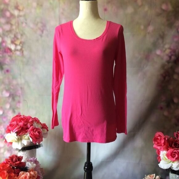 Jr L long sleeve pink top - Picture 2 of 3